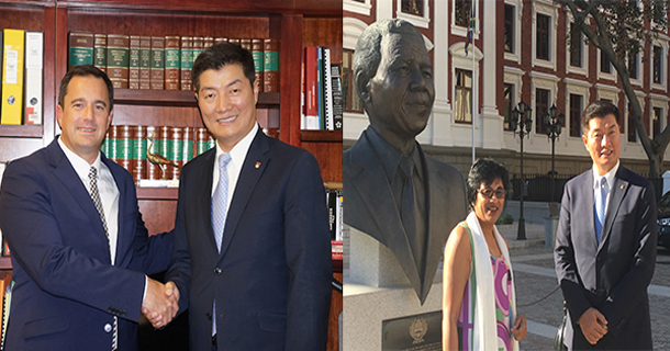 司政在南非开普敦与该国民主联盟党领袖（John Steenhuisen）和议员（Sandy Kalyan）进行了会晤。照片：西藏之页