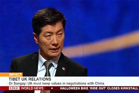 司政接受BBC专访时表示：中国最终目标是把西藏变成中国