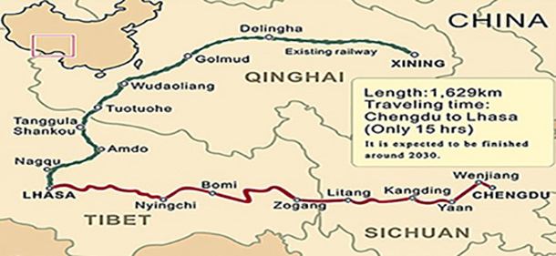 川藏铁路计划于2016年3月正式啟动 
