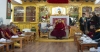 尊者达赖喇嘛在拉达克演讲时。